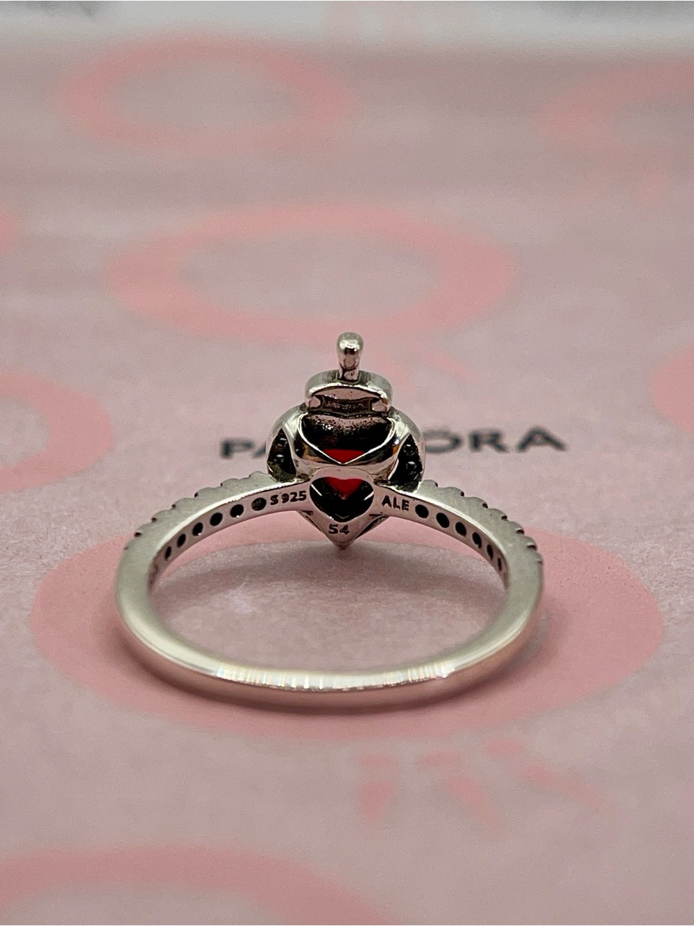 Pandora Disney Evil Queen Dagger Heart Ring S925 Silver Size 7 / 54 - Picture 5 of 12